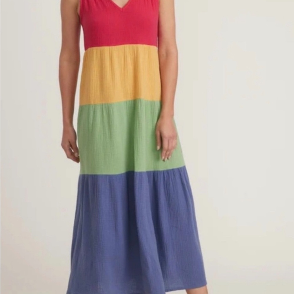 Marine Layer Colorblock Maxi Dress